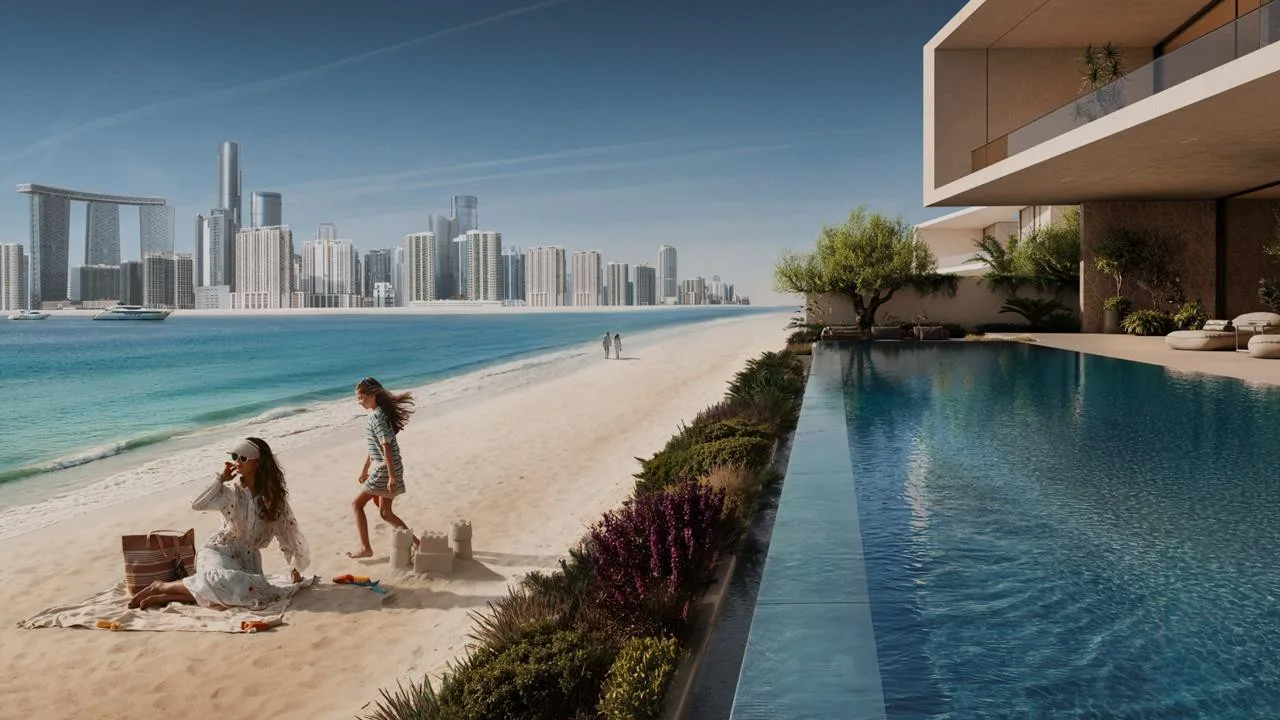 Warm open-plan residence at Lunaya Terraces